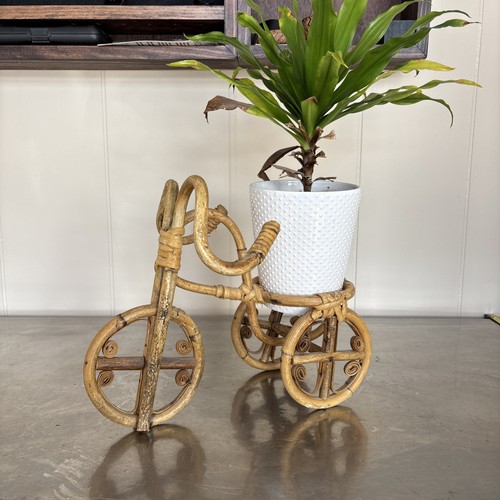 Bicycle bike plant stand - bicycle, burnt